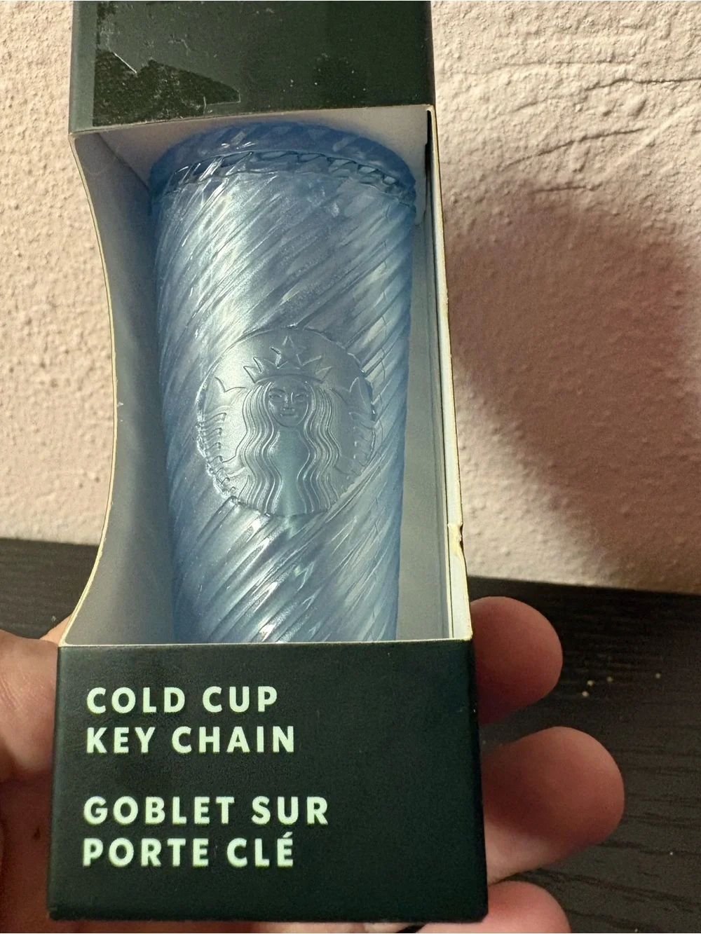Starbucks Blue Cold Cup Keychain Mini Tumbler Sealed 2024 Collectible